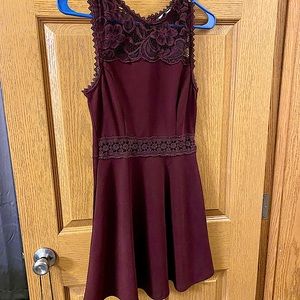 Maroon Red Homecoming formal dress, extra small